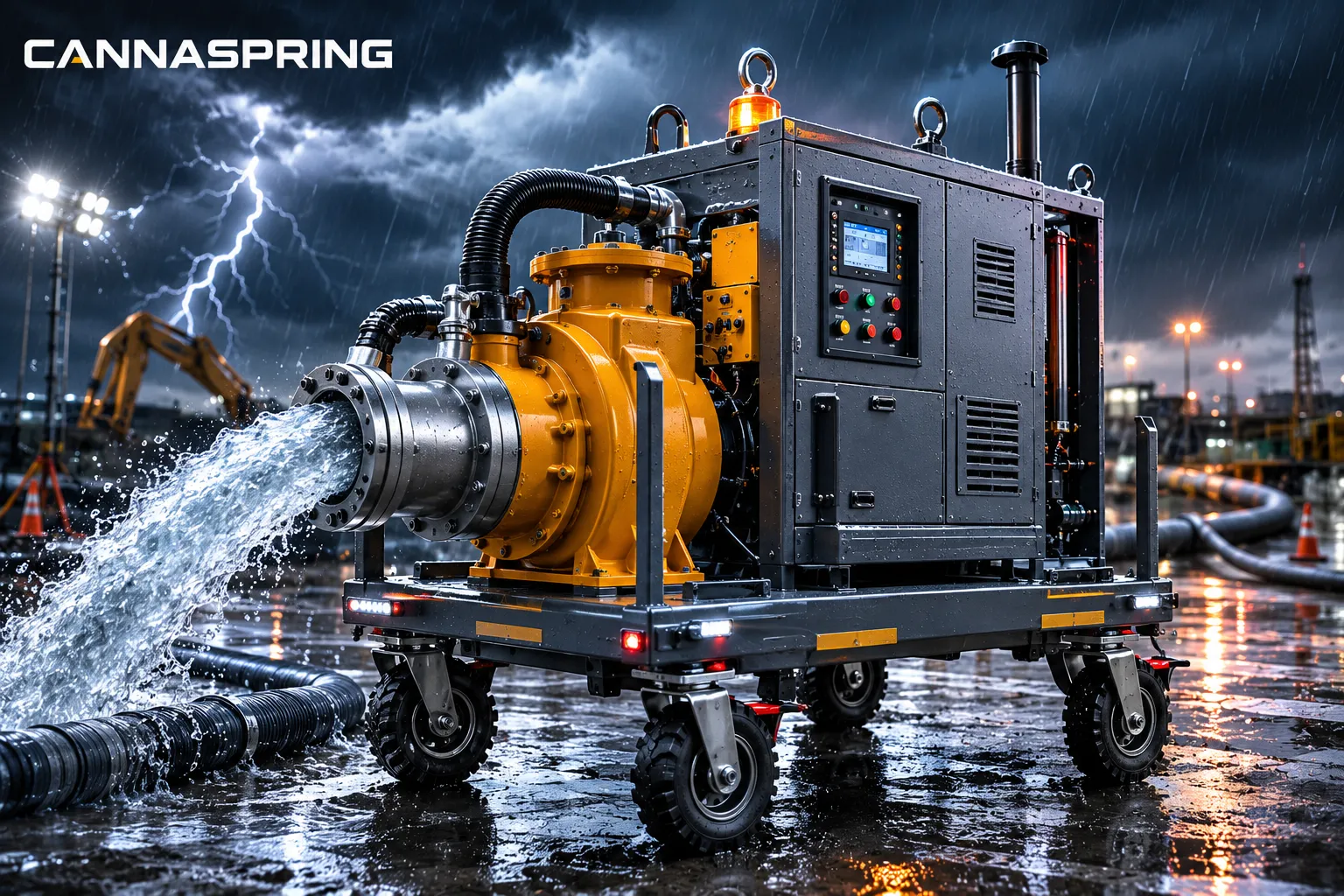 Hurricane-Ready Trailer Pumps: Industrial Dewatering Systems