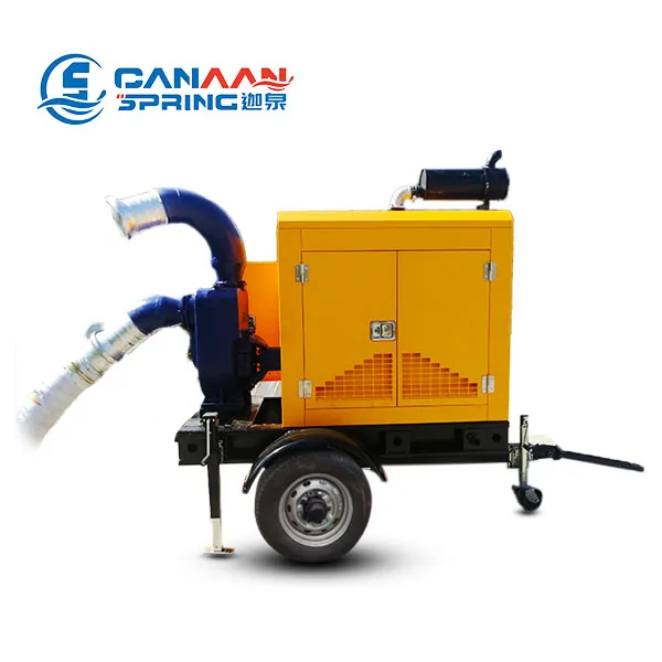 Diesel Trailer Dewatering Pump – High Head, 3 Inch Solids | ZBCY