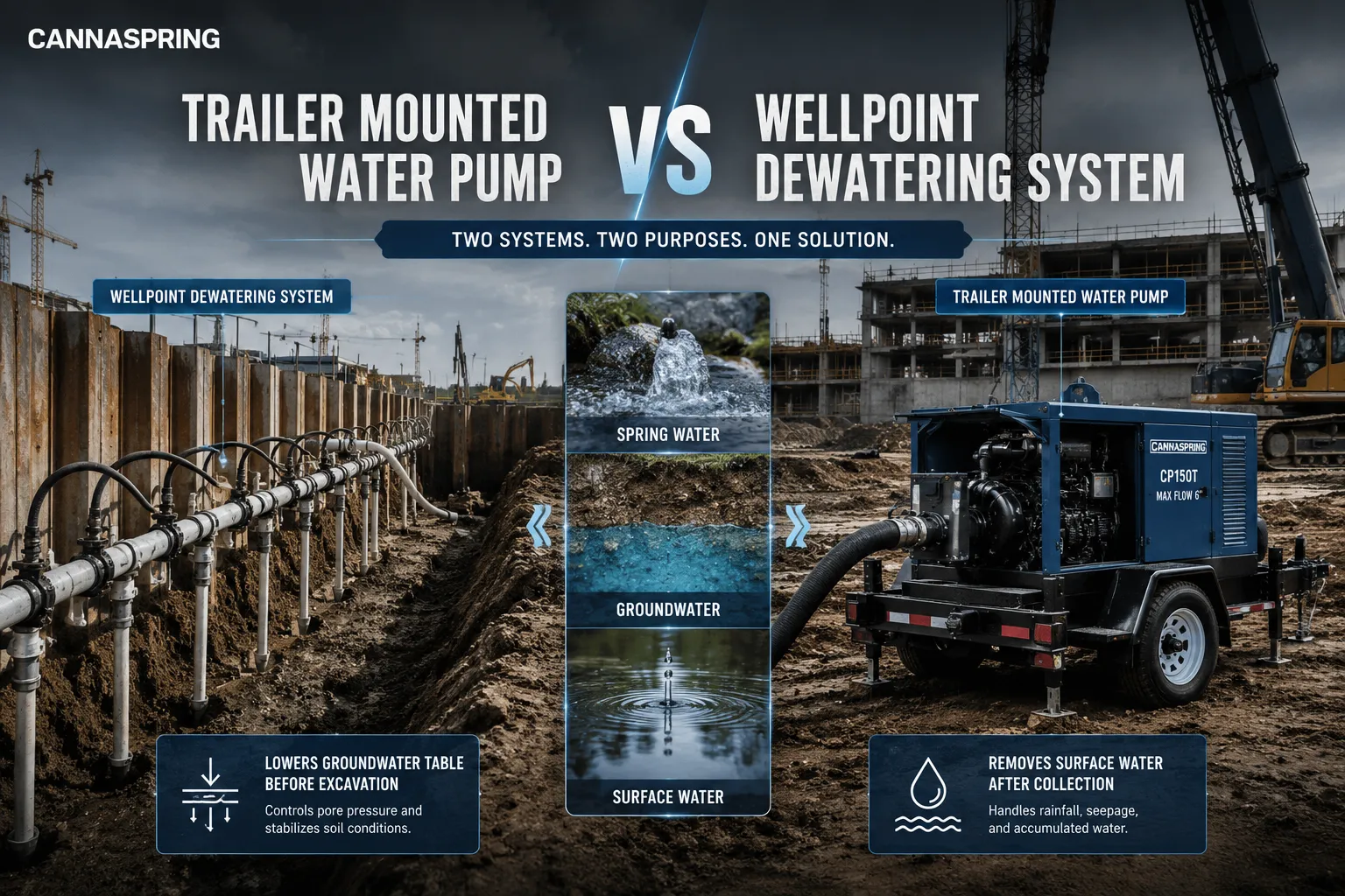 Trailer Dewatering Systems for Construction & Mining | Pump Solutions Guide